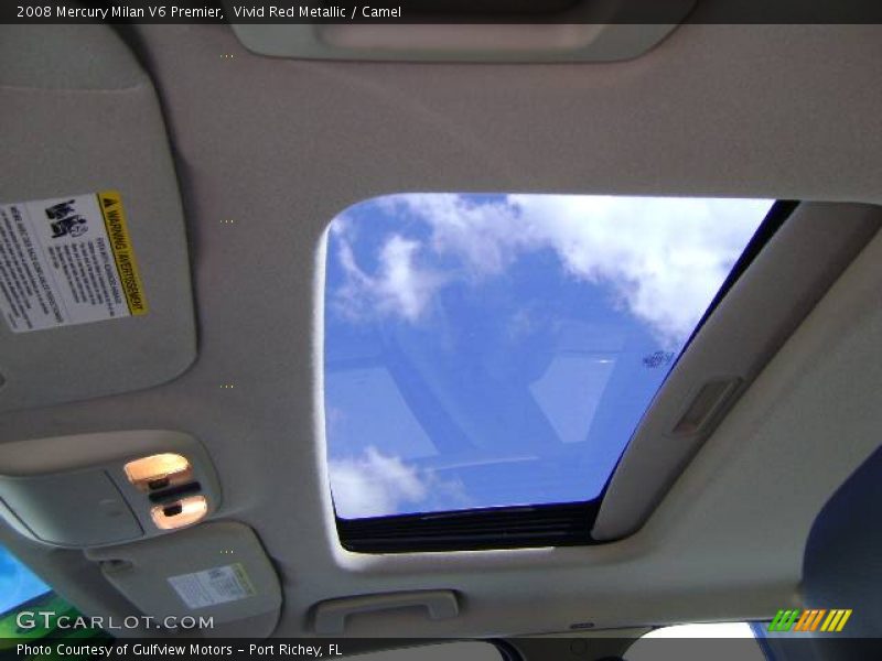 Vivid Red Metallic / Camel 2008 Mercury Milan V6 Premier