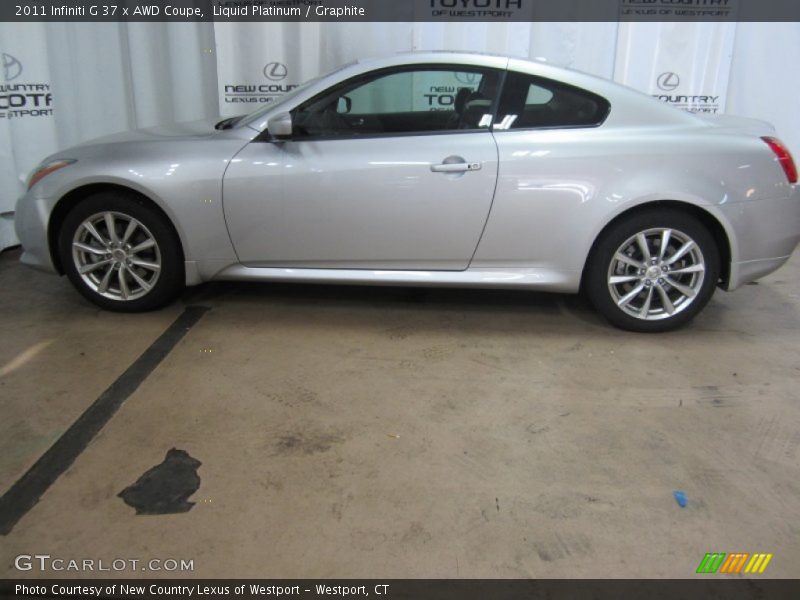 Liquid Platinum / Graphite 2011 Infiniti G 37 x AWD Coupe
