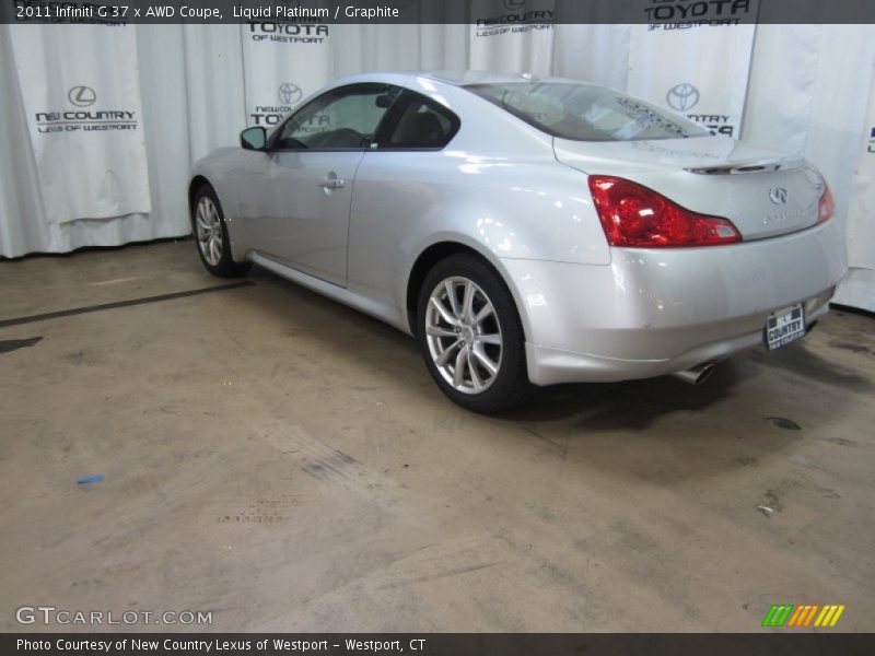 Liquid Platinum / Graphite 2011 Infiniti G 37 x AWD Coupe
