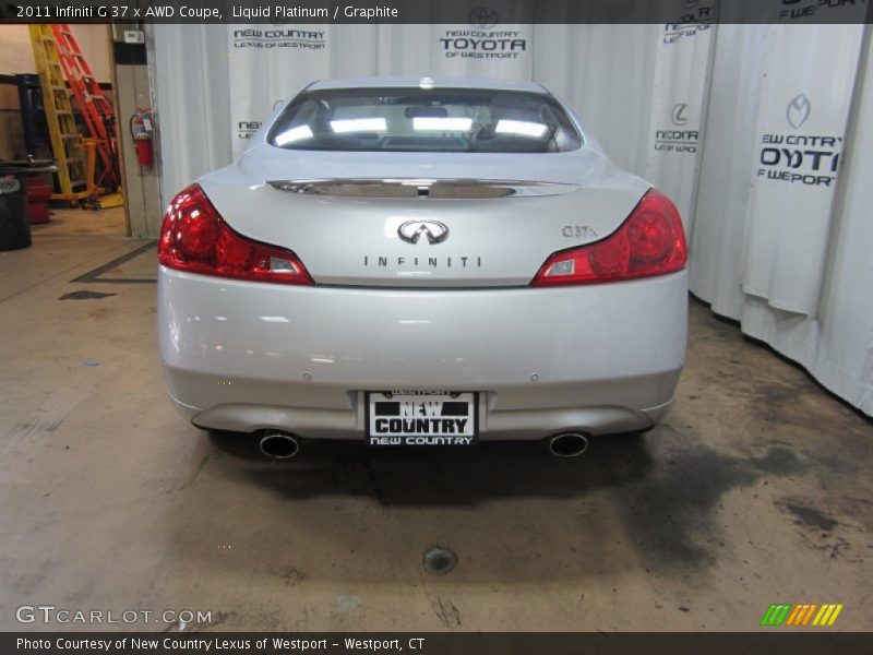 Liquid Platinum / Graphite 2011 Infiniti G 37 x AWD Coupe