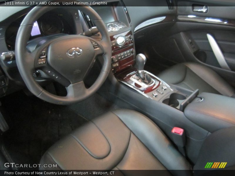 Graphite Interior - 2011 G 37 x AWD Coupe 