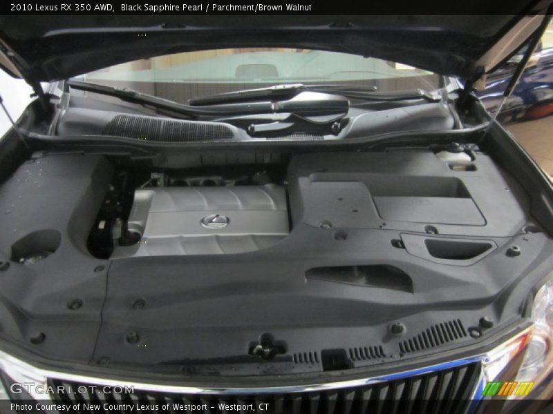 Black Sapphire Pearl / Parchment/Brown Walnut 2010 Lexus RX 350 AWD