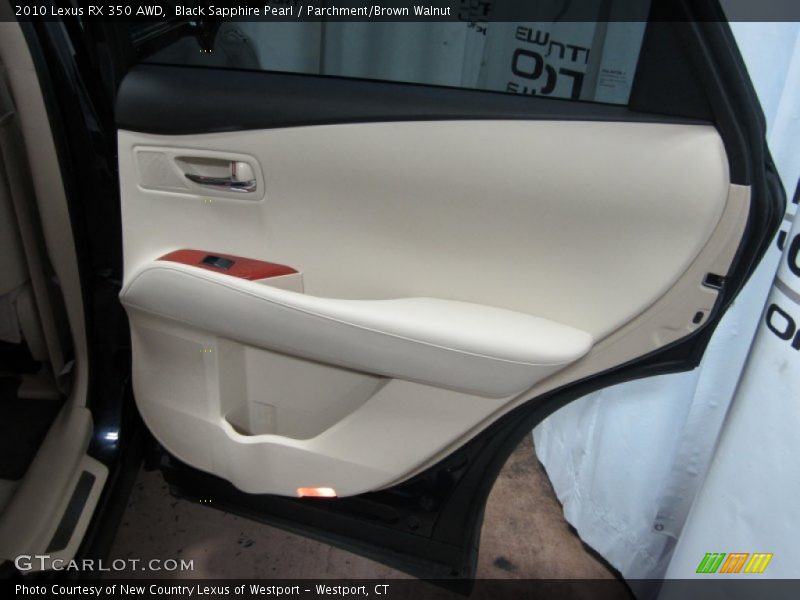 Black Sapphire Pearl / Parchment/Brown Walnut 2010 Lexus RX 350 AWD