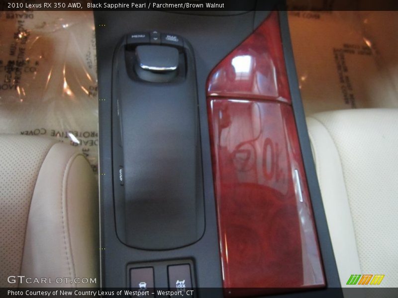 Black Sapphire Pearl / Parchment/Brown Walnut 2010 Lexus RX 350 AWD