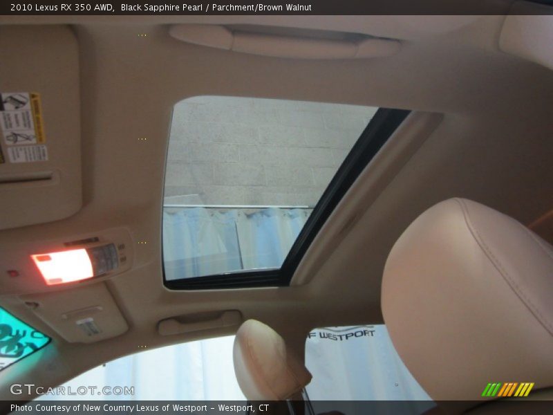 Black Sapphire Pearl / Parchment/Brown Walnut 2010 Lexus RX 350 AWD