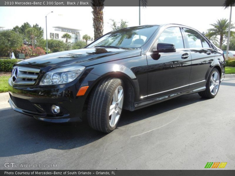 Black / Black 2010 Mercedes-Benz C 300 Sport