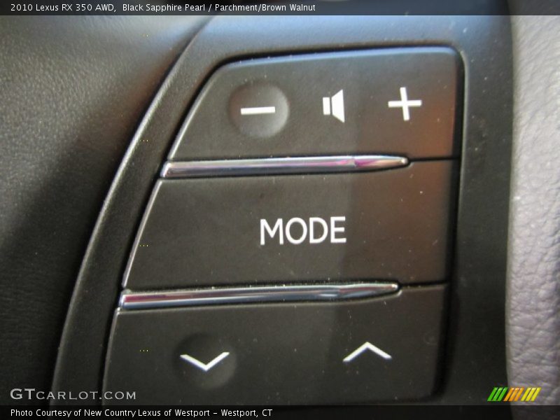 Black Sapphire Pearl / Parchment/Brown Walnut 2010 Lexus RX 350 AWD