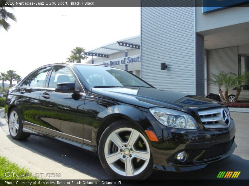 Black / Black 2010 Mercedes-Benz C 300 Sport