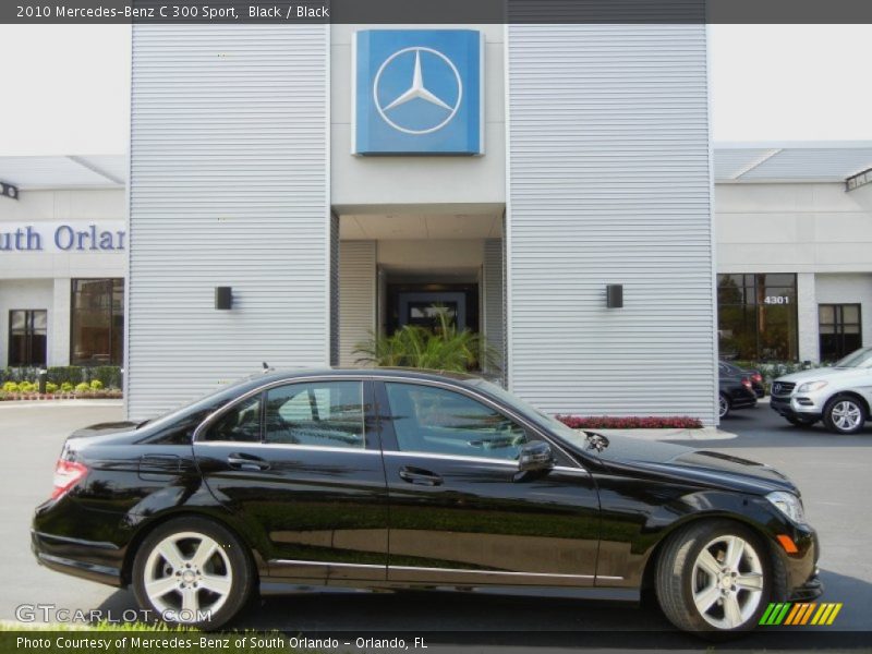 Black / Black 2010 Mercedes-Benz C 300 Sport
