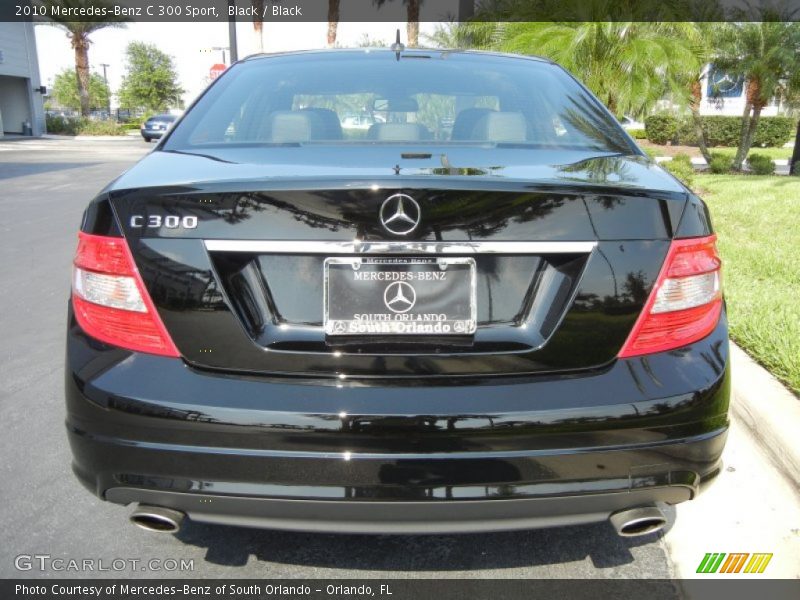 Black / Black 2010 Mercedes-Benz C 300 Sport