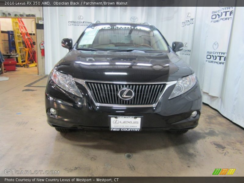 Obsidian Black / Parchment/Brown Walnut 2010 Lexus RX 350 AWD
