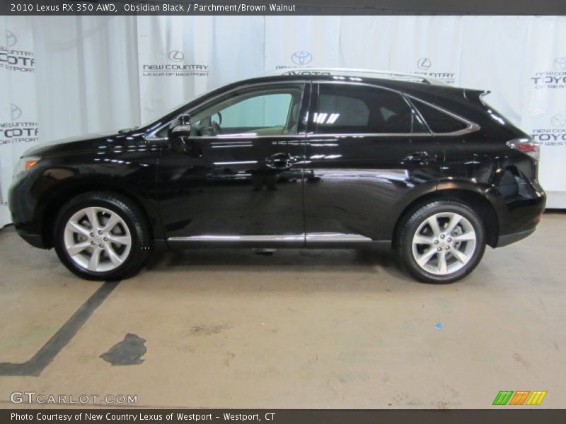 Obsidian Black / Parchment/Brown Walnut 2010 Lexus RX 350 AWD