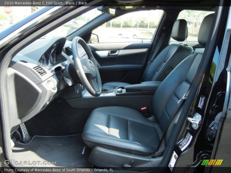 Black / Black 2010 Mercedes-Benz C 300 Sport