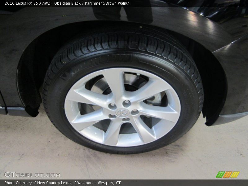 Obsidian Black / Parchment/Brown Walnut 2010 Lexus RX 350 AWD