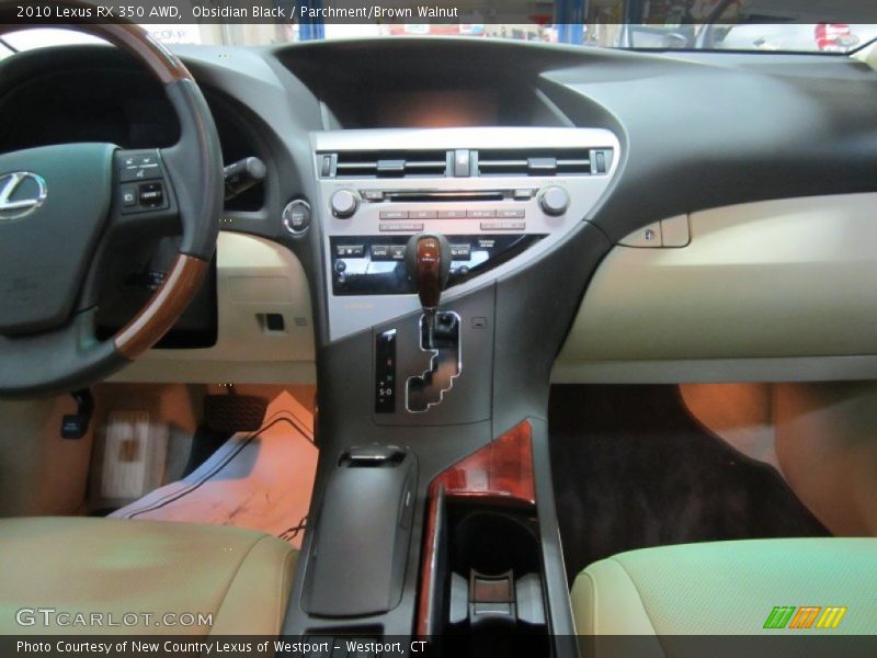 Obsidian Black / Parchment/Brown Walnut 2010 Lexus RX 350 AWD