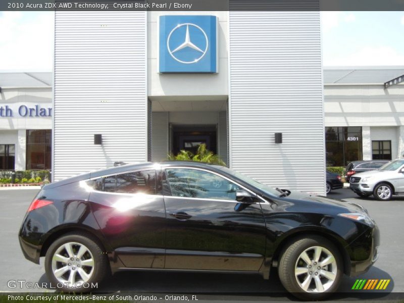 Crystal Black Pearl / Ebony 2010 Acura ZDX AWD Technology