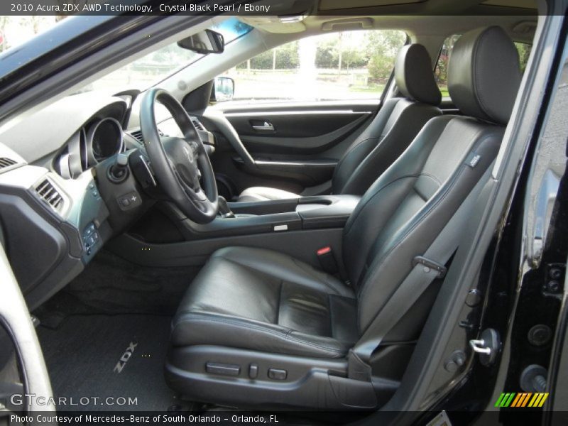  2010 ZDX AWD Technology Ebony Interior