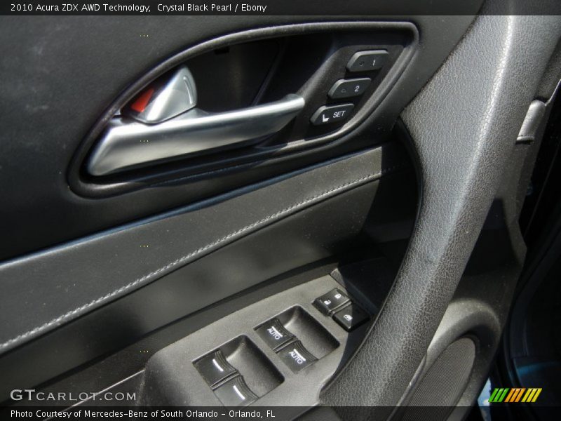 Crystal Black Pearl / Ebony 2010 Acura ZDX AWD Technology