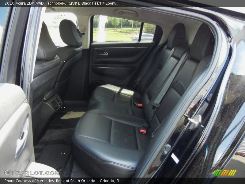 Rear Seat of 2010 ZDX AWD Technology