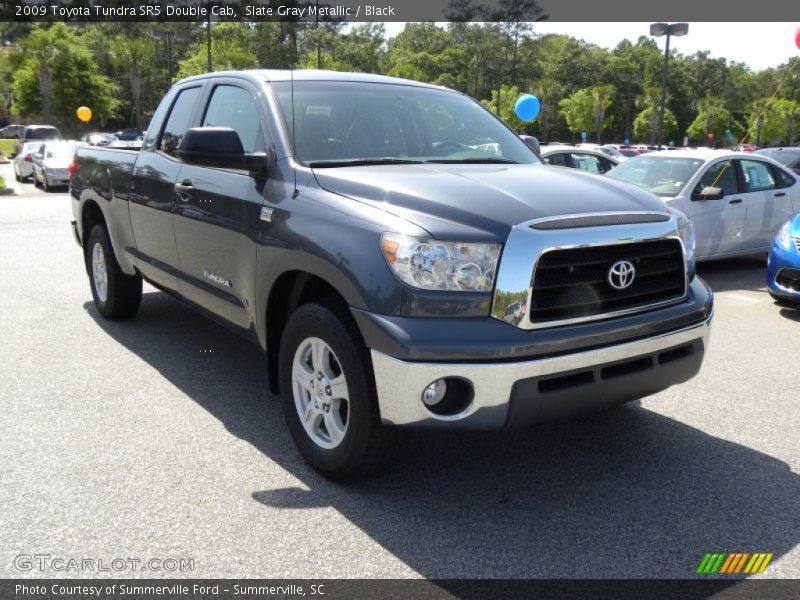 Slate Gray Metallic / Black 2009 Toyota Tundra SR5 Double Cab