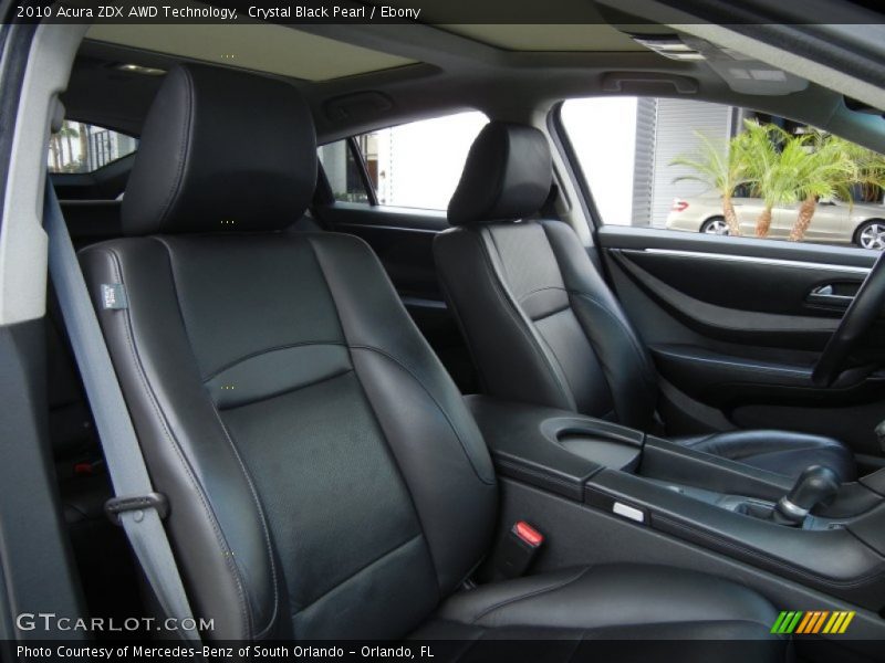 Crystal Black Pearl / Ebony 2010 Acura ZDX AWD Technology