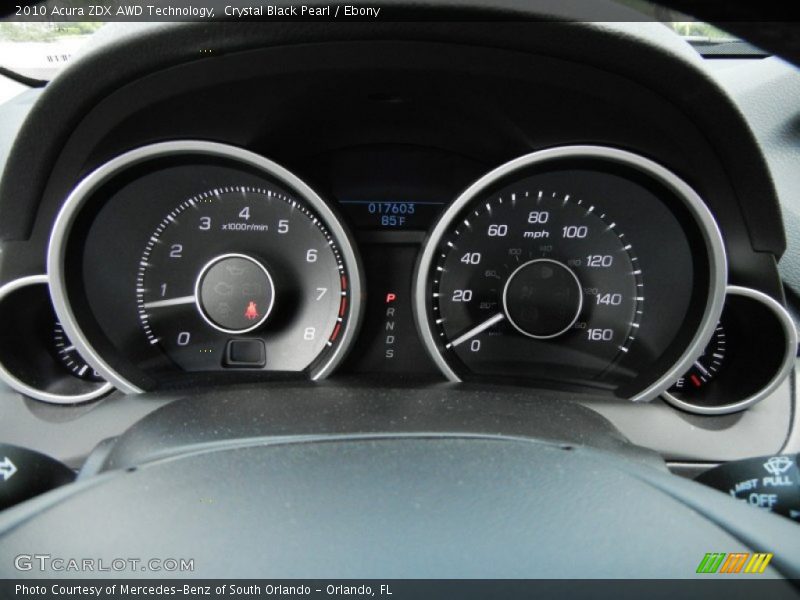  2010 ZDX AWD Technology AWD Technology Gauges