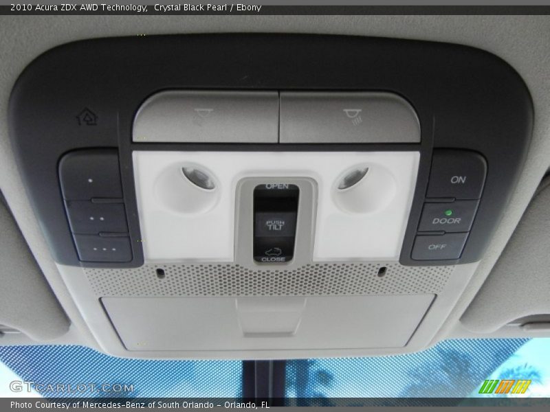 Crystal Black Pearl / Ebony 2010 Acura ZDX AWD Technology
