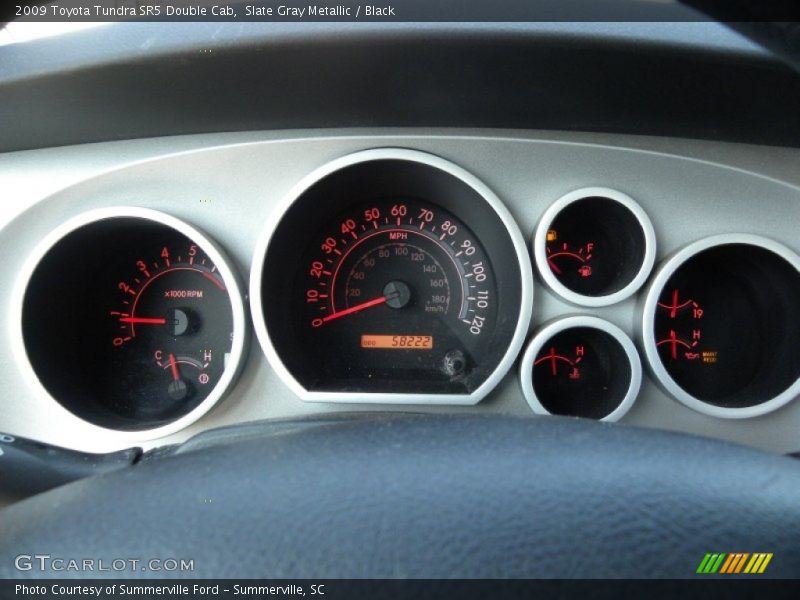 Slate Gray Metallic / Black 2009 Toyota Tundra SR5 Double Cab