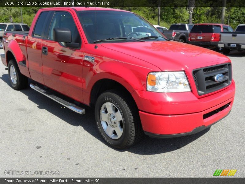 Bright Red / Medium Flint 2006 Ford F150 STX SuperCab