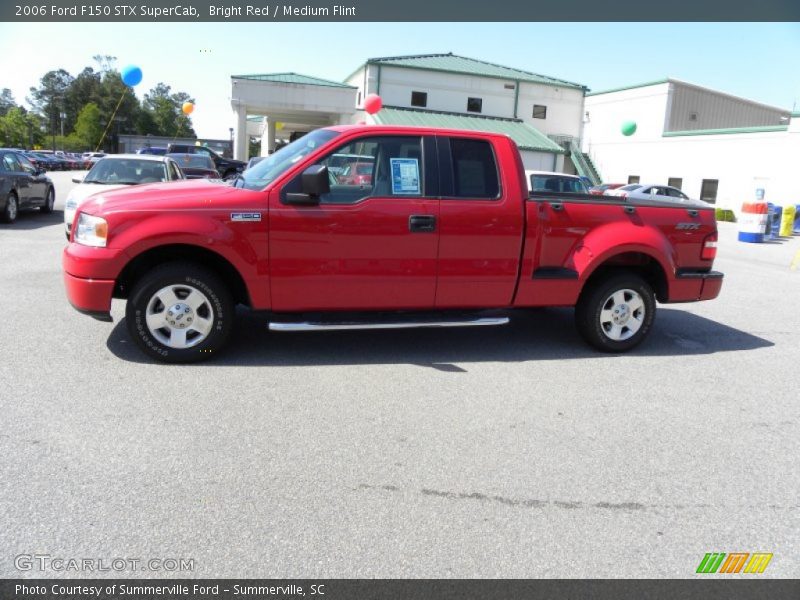 Bright Red / Medium Flint 2006 Ford F150 STX SuperCab