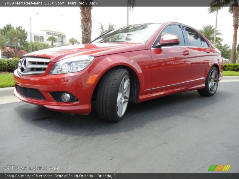 Front 3/4 View of 2009 C 350 Sport