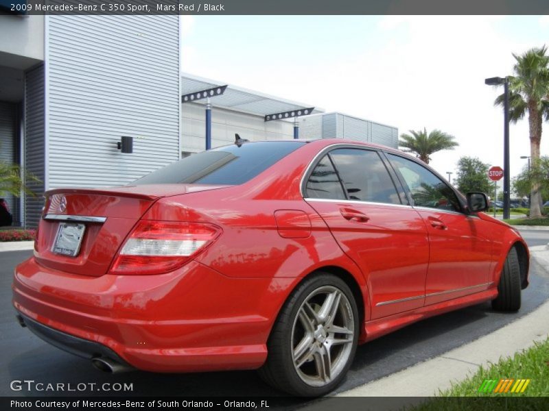 Mars Red / Black 2009 Mercedes-Benz C 350 Sport