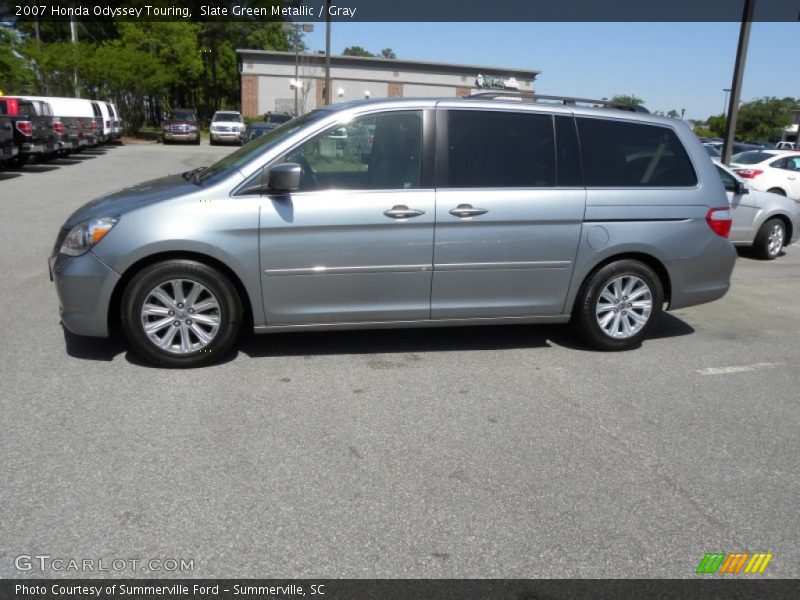 Slate Green Metallic / Gray 2007 Honda Odyssey Touring