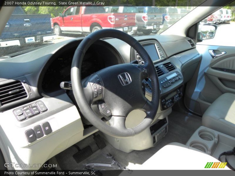 Slate Green Metallic / Gray 2007 Honda Odyssey Touring