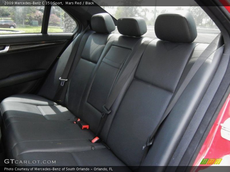 Mars Red / Black 2009 Mercedes-Benz C 350 Sport