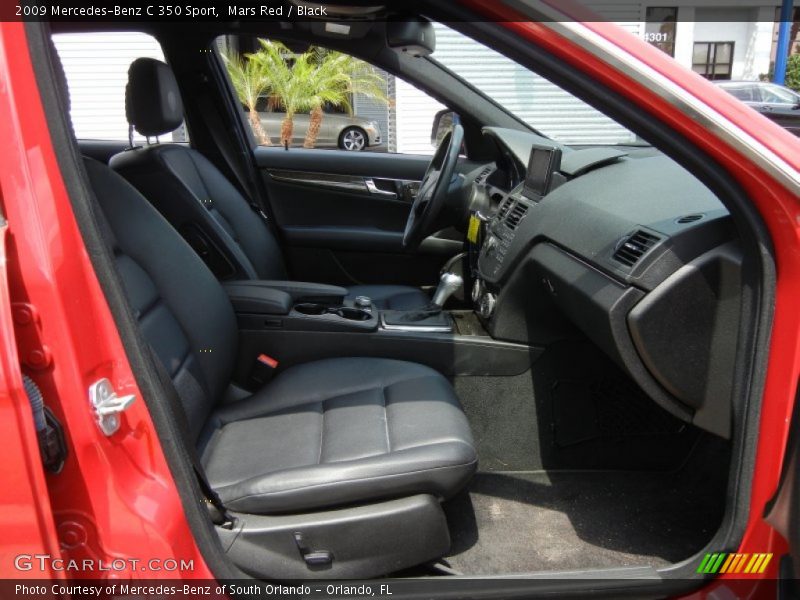 Mars Red / Black 2009 Mercedes-Benz C 350 Sport