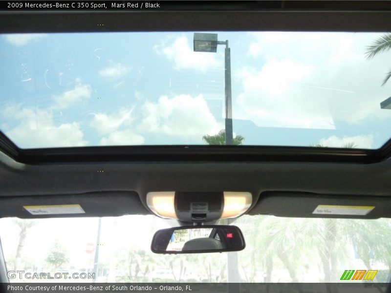 Mars Red / Black 2009 Mercedes-Benz C 350 Sport
