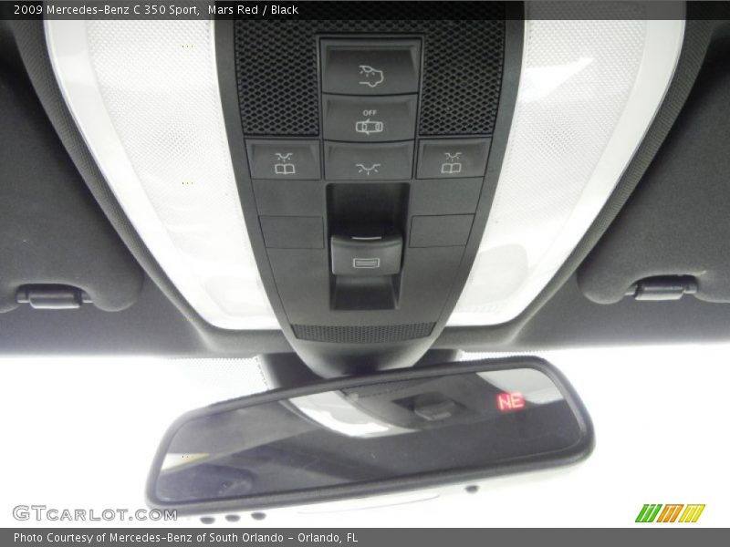 Mars Red / Black 2009 Mercedes-Benz C 350 Sport