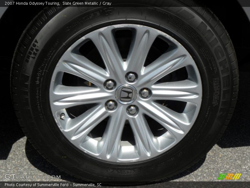 Slate Green Metallic / Gray 2007 Honda Odyssey Touring