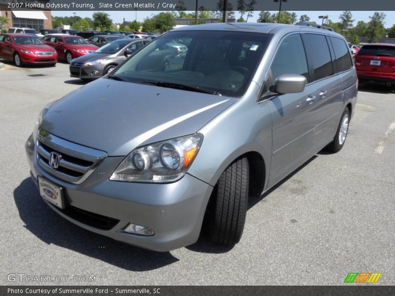 Slate Green Metallic / Gray 2007 Honda Odyssey Touring