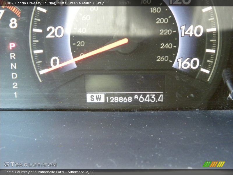 Slate Green Metallic / Gray 2007 Honda Odyssey Touring