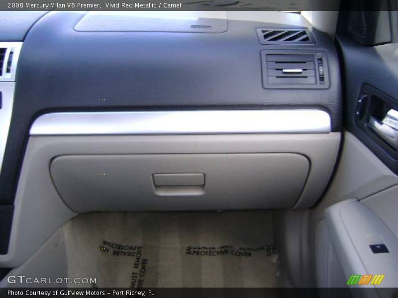 Vivid Red Metallic / Camel 2008 Mercury Milan V6 Premier