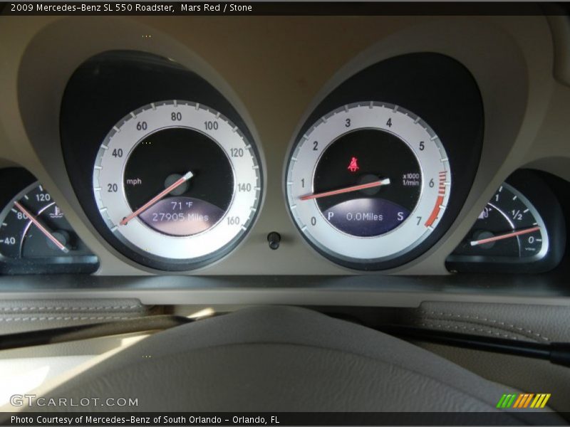  2009 SL 550 Roadster 550 Roadster Gauges