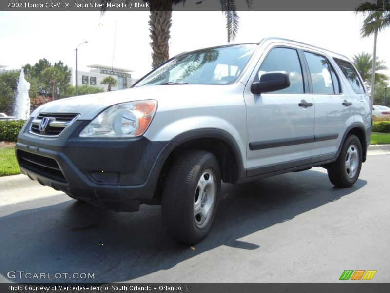 Satin Silver Metallic / Black 2002 Honda CR-V LX