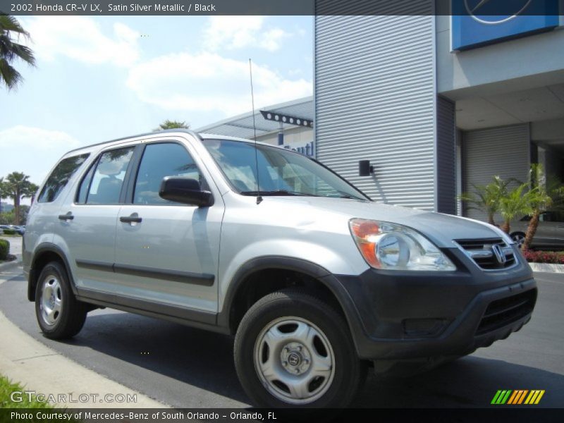 Satin Silver Metallic / Black 2002 Honda CR-V LX
