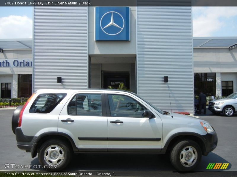 Satin Silver Metallic / Black 2002 Honda CR-V LX