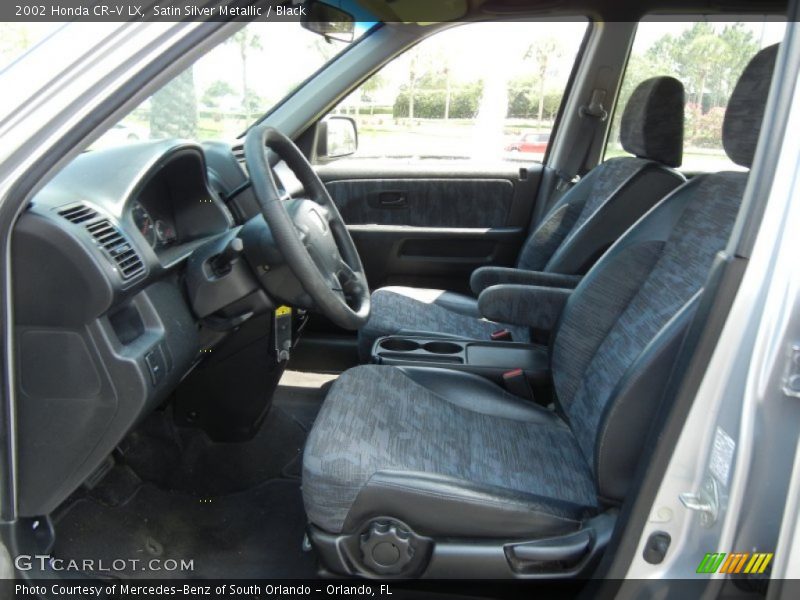 Satin Silver Metallic / Black 2002 Honda CR-V LX