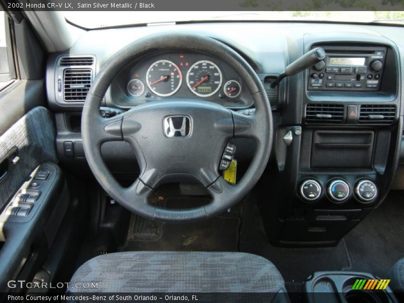 Satin Silver Metallic / Black 2002 Honda CR-V LX