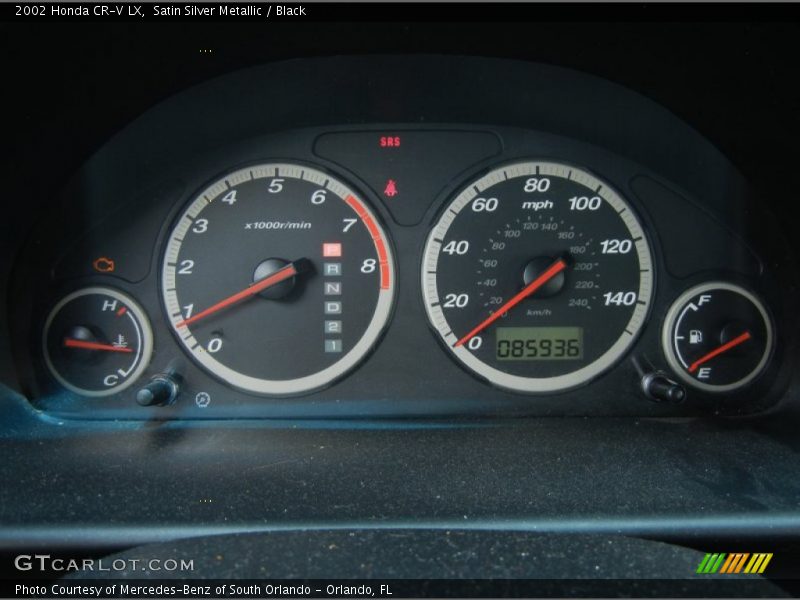  2002 CR-V LX LX Gauges