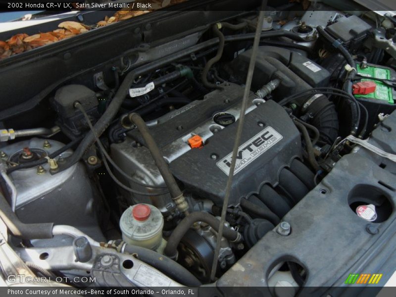 Satin Silver Metallic / Black 2002 Honda CR-V LX